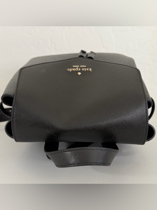 Kate Spade Lizzie Black Saffiano Leather Flap Backpack main image 9